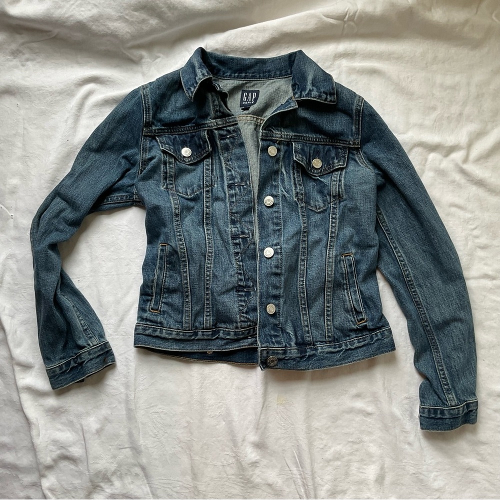 GAP Women's Blue Denim Jacket Size US XS
